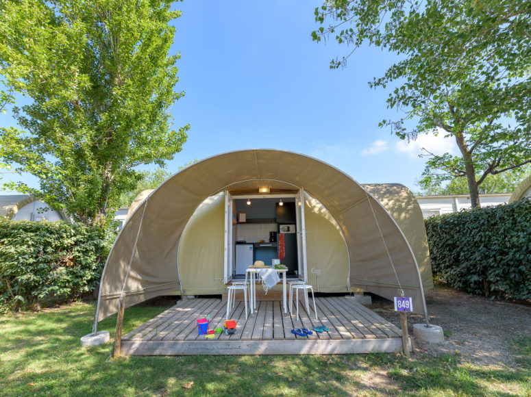 Nos lodges en location au camping de l'Espiguette en Camargue