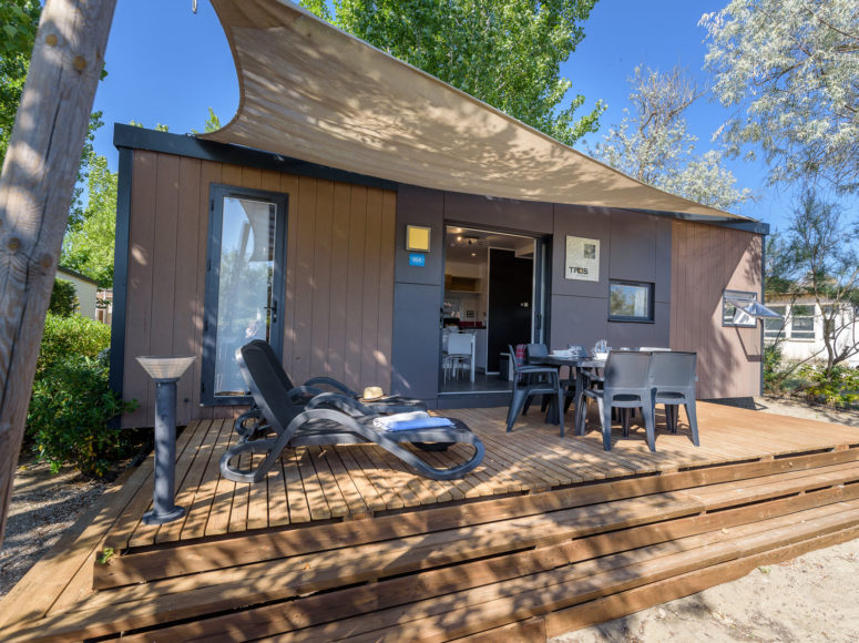 Nos lodges en location au camping de l'Espiguette en Camargue